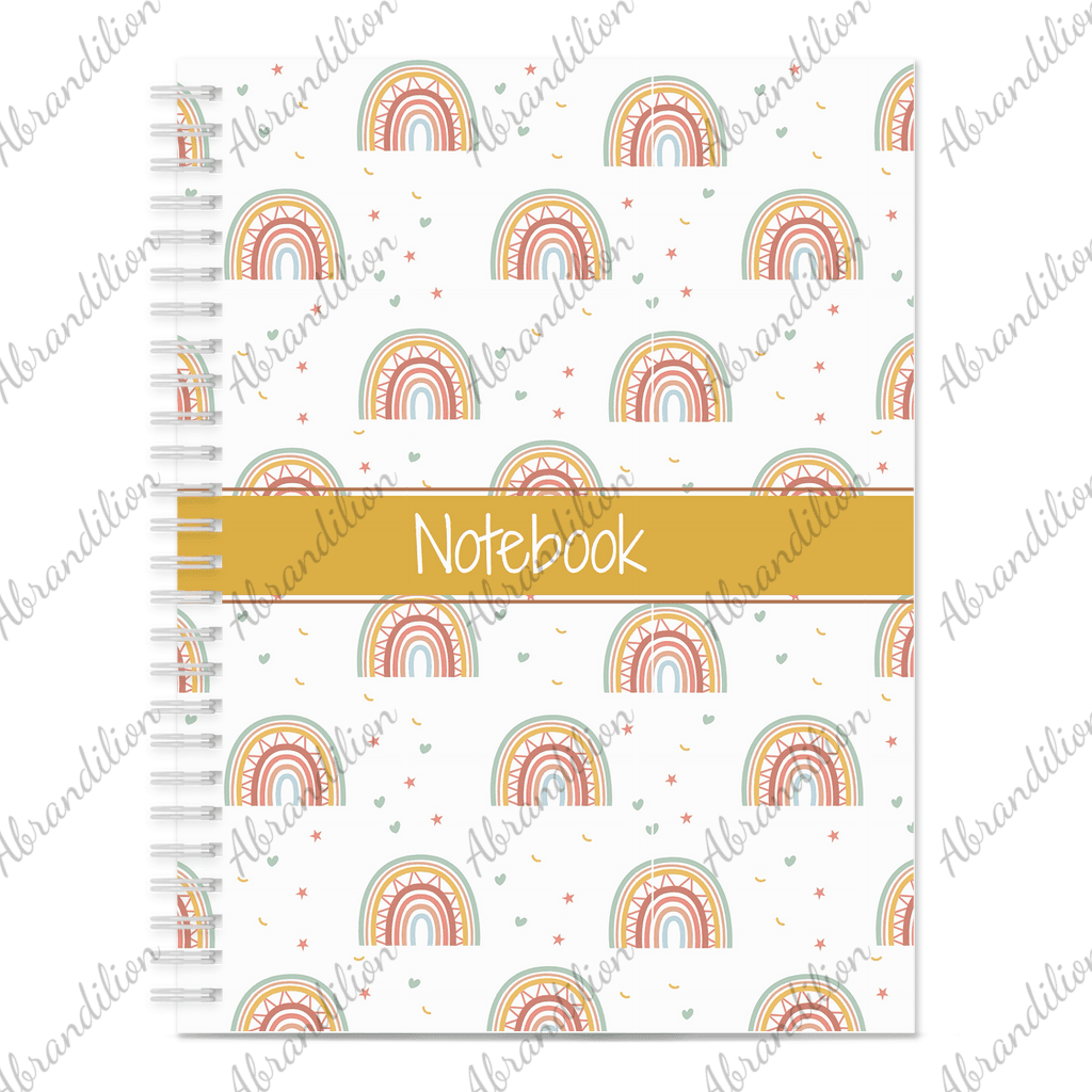 Boho Rainbow Notebook - abrandilion