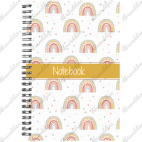 Boho Rainbow Notebook - abrandilion