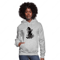 Cat With Witch Hat Women's Hoodie - abrandilion
