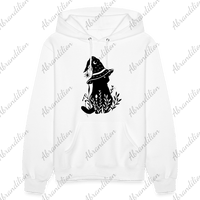 Cat With Witch Hat Women's Hoodie - abrandilion