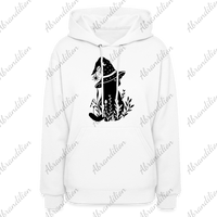 Cat With Witch Hat Women's Hoodie - abrandilion
