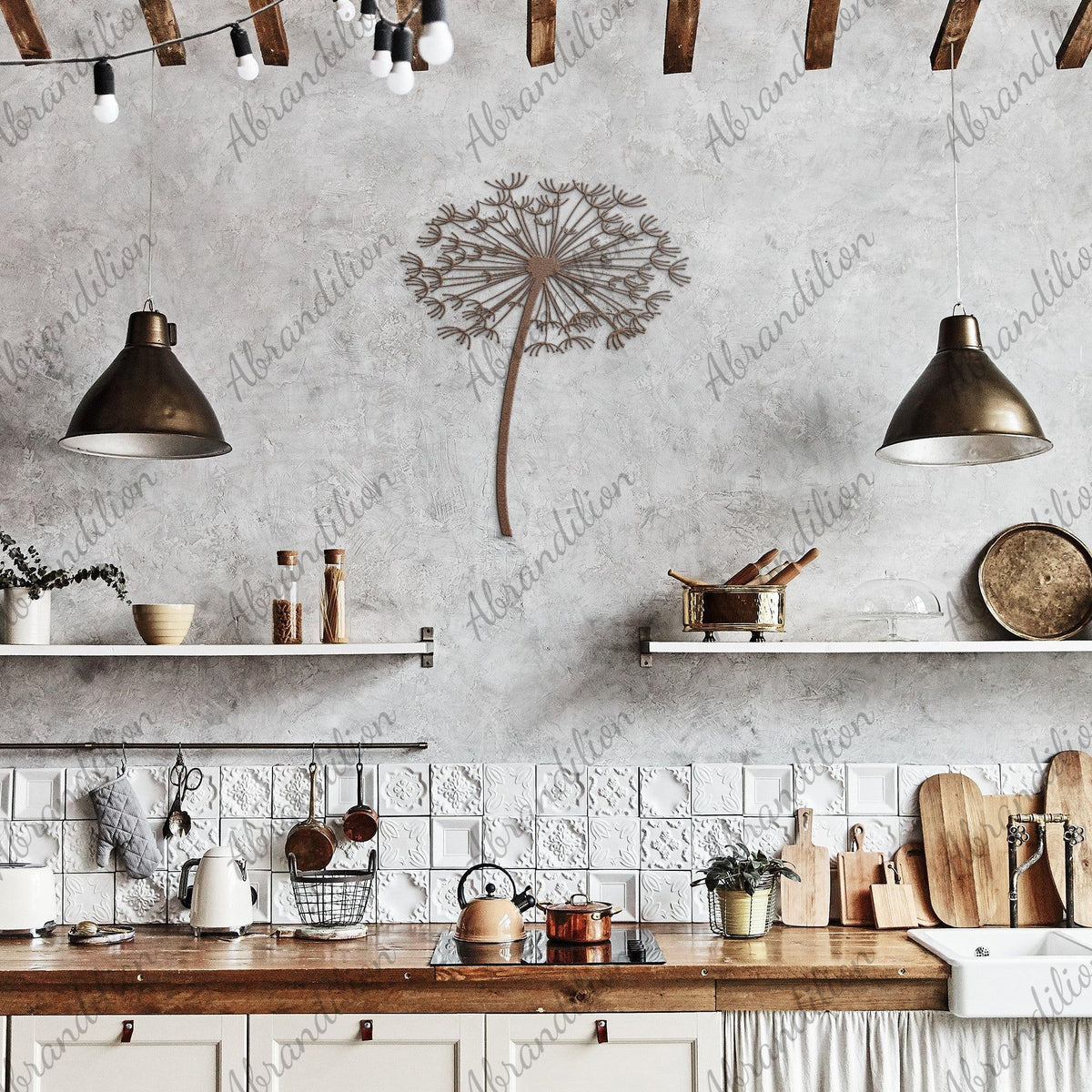 Dandelion Metal Wall Art - abrandilion