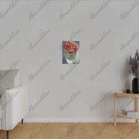 Floral Wall Art Canvas - Elegant Roses in Jar Decor - abrandilion