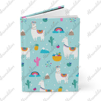 Hardcover Journal | Matte | Llama | Gift for Writer - abrandilion