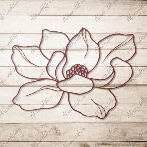 Magnolia Flower | Metal Wall Art - abrandilion