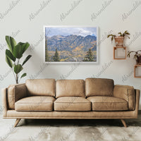 Mountain View - Framed Print - Colorado Fall - abrandilion