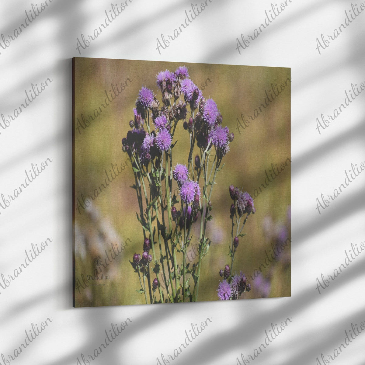 Mountain Wildflower - Purple - Canvas Wrap - abrandilion