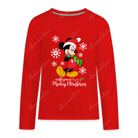 Mouse Christmas Kids' Premium Long Sleeve T-Shirt - abrandilion