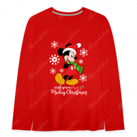 Mouse Christmas Kids' Premium Long Sleeve T-Shirt - abrandilion