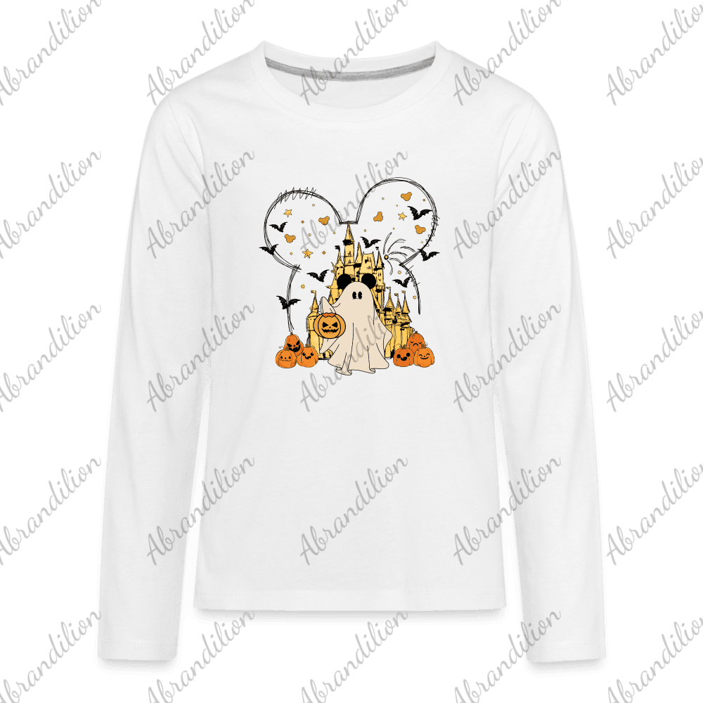 Mouse Halloween Kids' Premium Long Sleeve T-Shirt - abrandilion