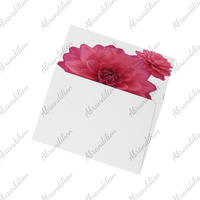Pink Dahlia - Flat Card with Envelopes - abrandilion