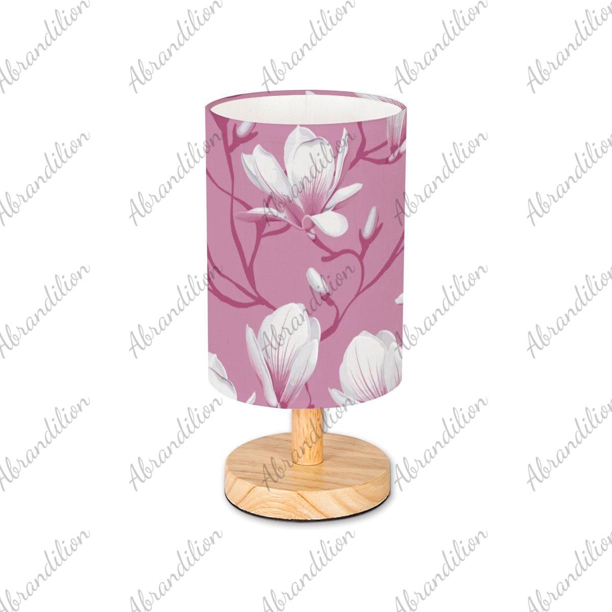 Pink Magnolia Blooms - Table Lamp - abrandilion