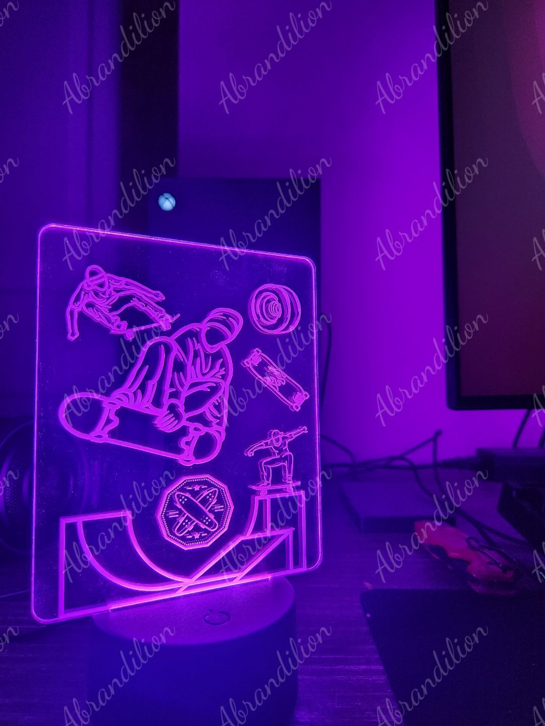 Skateboarding LED Sign - abrandilion