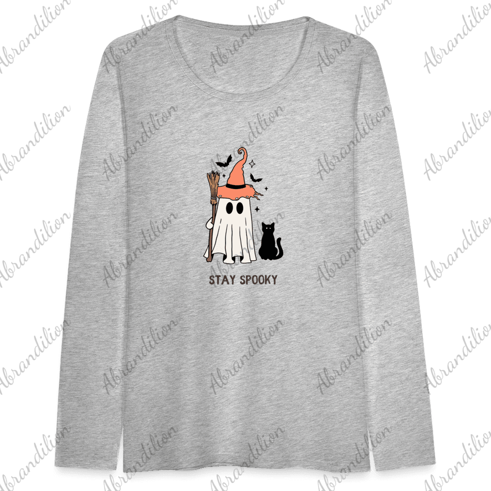 Stay Spooky Women's Premium Long Sleeve T-Shirt - abrandilion