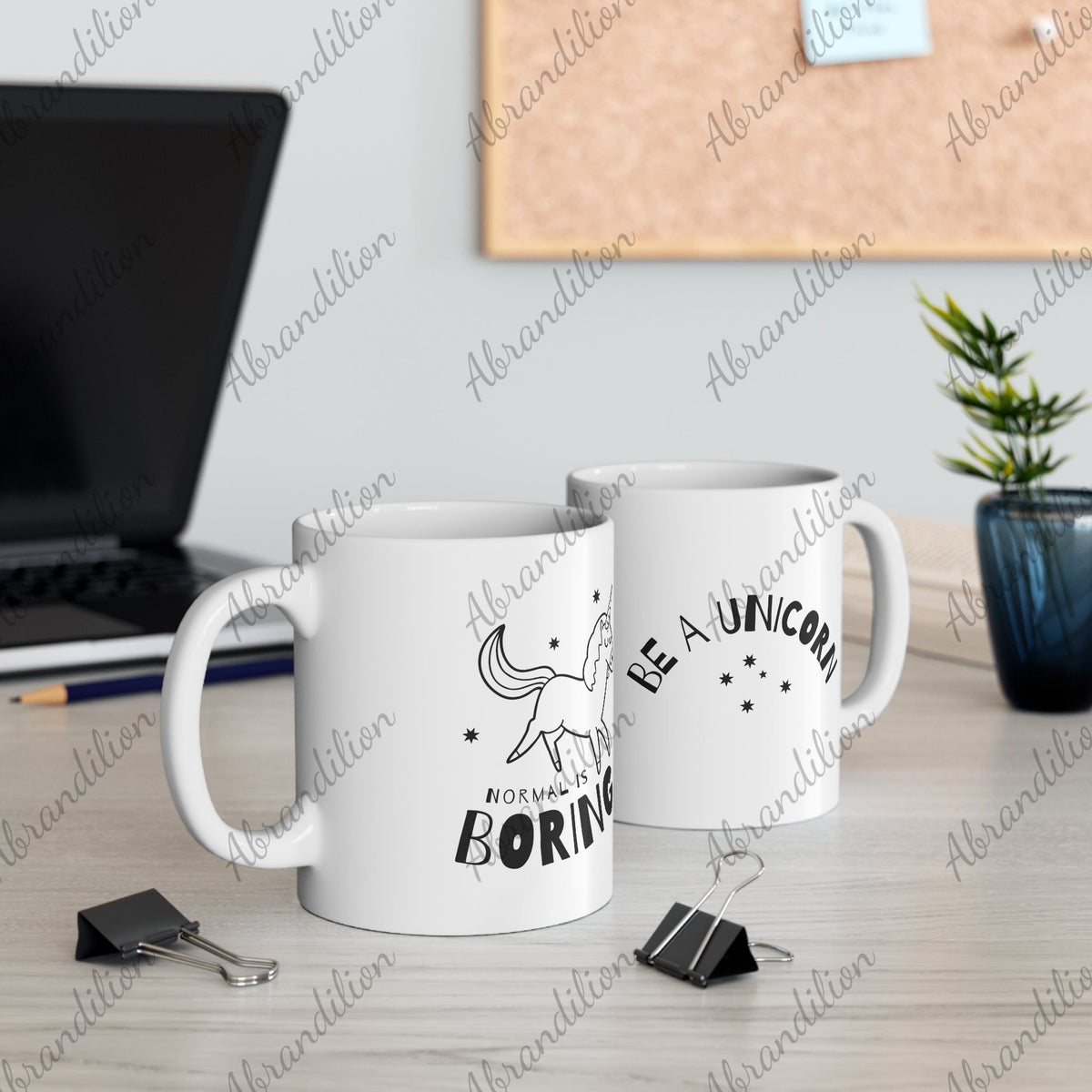 Be A Unicorn | Ceramic Coffee Mug | Microwave Safe | Dishwasher Safe | Lead & BPA Free - abrandilion