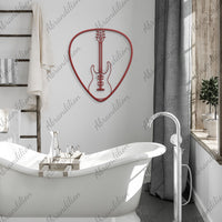 Guitar in Guitar Pick | Wall Art - abrandilion