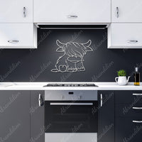 Highland Cow | Metal Wall Art - abrandilion