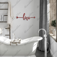Love Arrow | Metal Wall Art - abrandilion