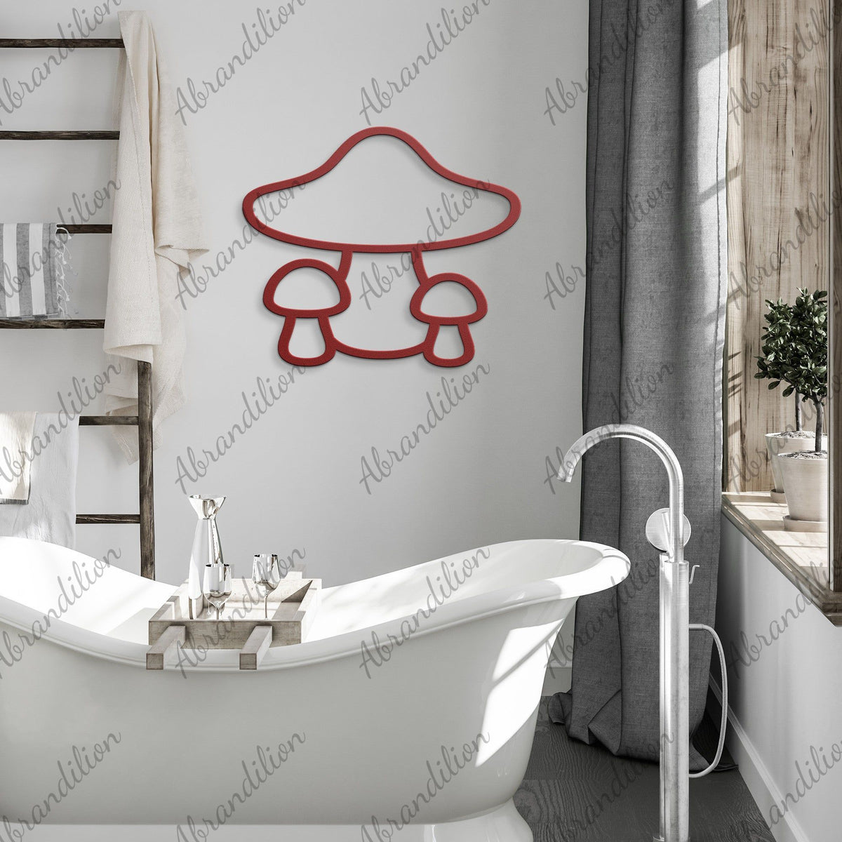 Mushroom Trio Wall Art - abrandilion