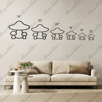 Mushroom Trio Wall Art - abrandilion