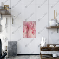 Pink Peony Ceramic Photo Tile - abrandilion