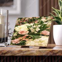 Sister's Flowers Ceramic Photo Tile - abrandilion