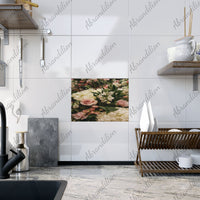 Sister's Flowers Ceramic Photo Tile - abrandilion