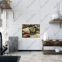 Sister's Flowers Ceramic Photo Tile - abrandilion