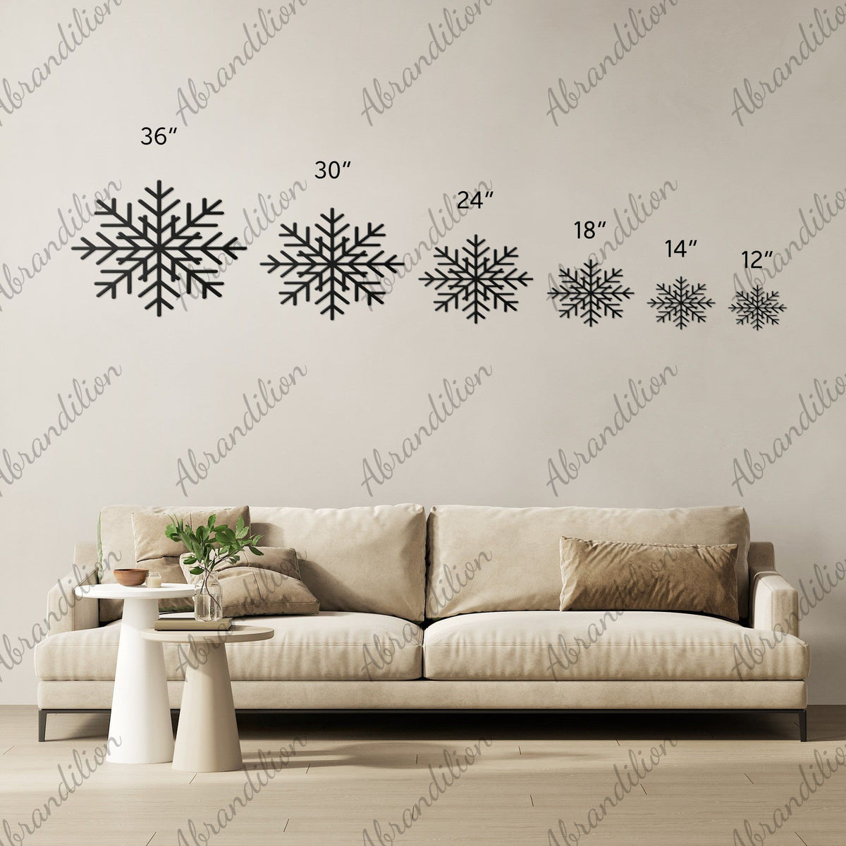 Snowflake Wall Art | Winter Season - abrandilion