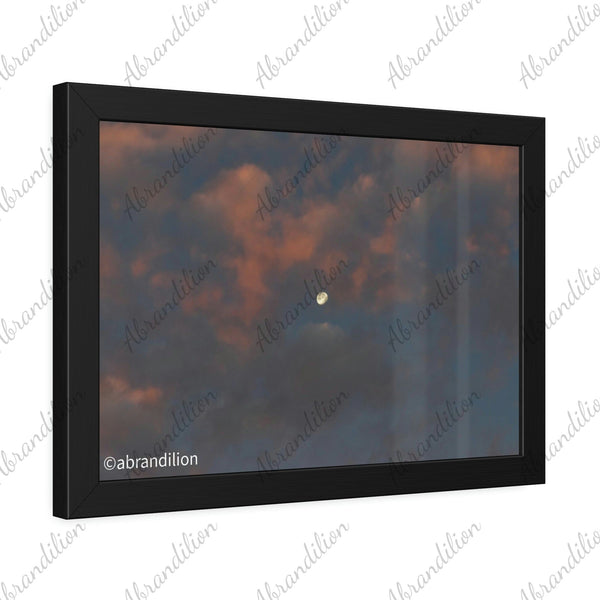Sunrise and Moon | Framed Paper Poster - abrandilion