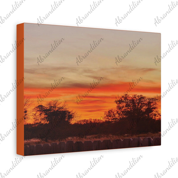 Sunset Stretched Canvas | Canvas Art | 12"x9" | Ethically Sourced - abrandilion