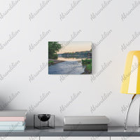 Texas Lake Stretched Canvas | Canvas Art | 12"x9" | Ethically Sourced - abrandilion