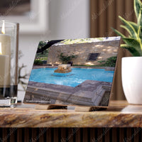 The Alamo Fountain Ceramic Photo Tile - abrandilion
