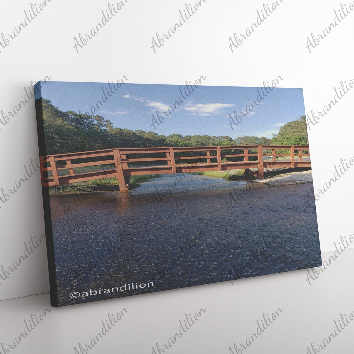 Wooden Bridge Canvas Wrap | Fade Resistant - abrandilion