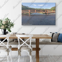 Wooden Bridge Canvas Wrap | Fade Resistant - abrandilion