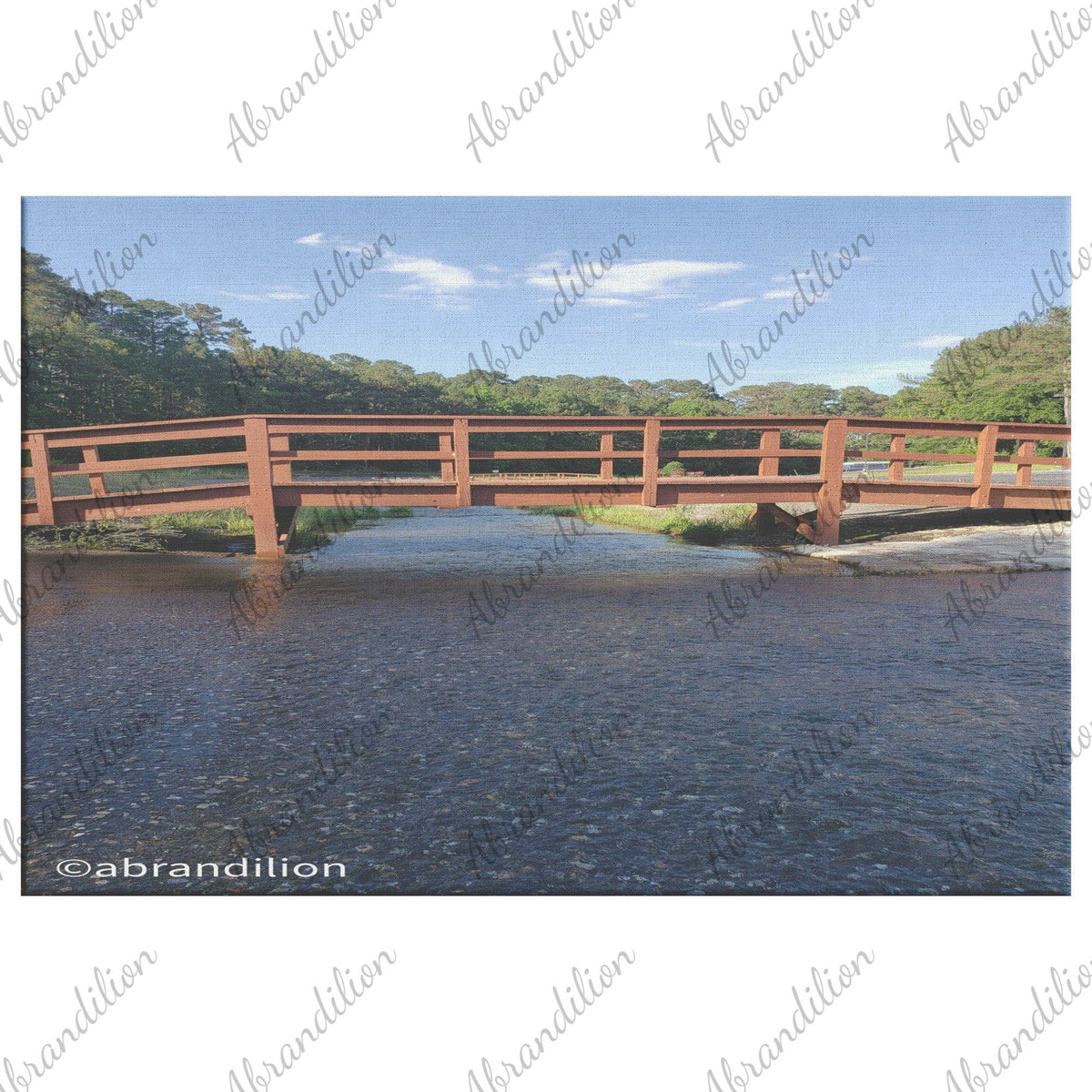 Wooden Bridge Canvas Wrap | Fade Resistant - abrandilion