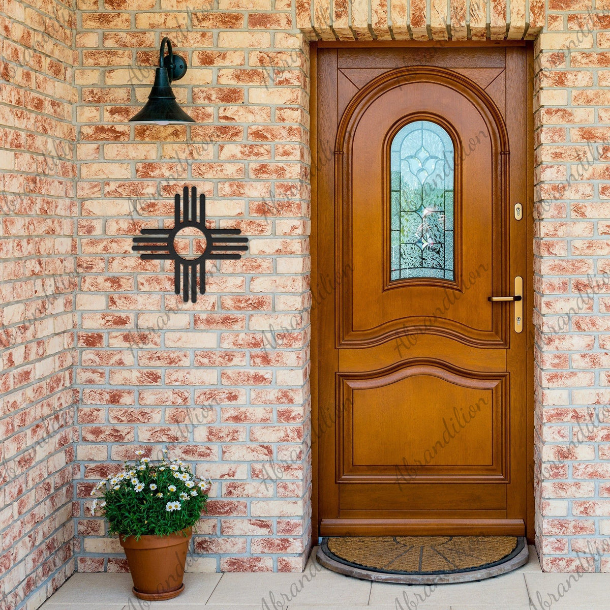 Zia Die Cut Metal Sign - abrandilion