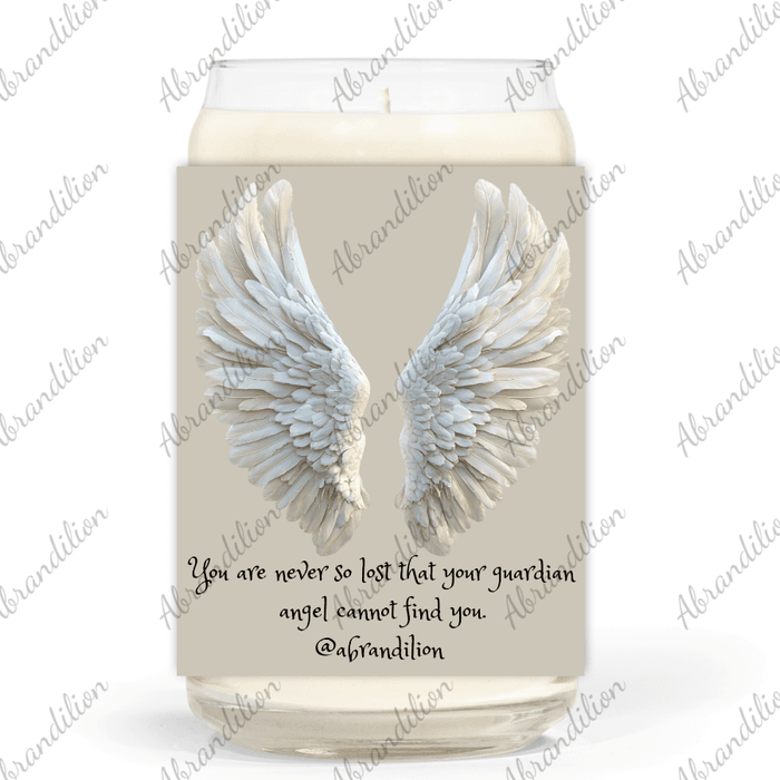 13.75oz Clear Jar Candle | 3"x3.75" White Label - abrandilion