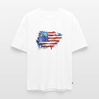 American Flag - Unisex Oversized Organic T-Shirt - abrandilion