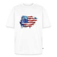 American Flag - Unisex Oversized Organic T-Shirt - abrandilion