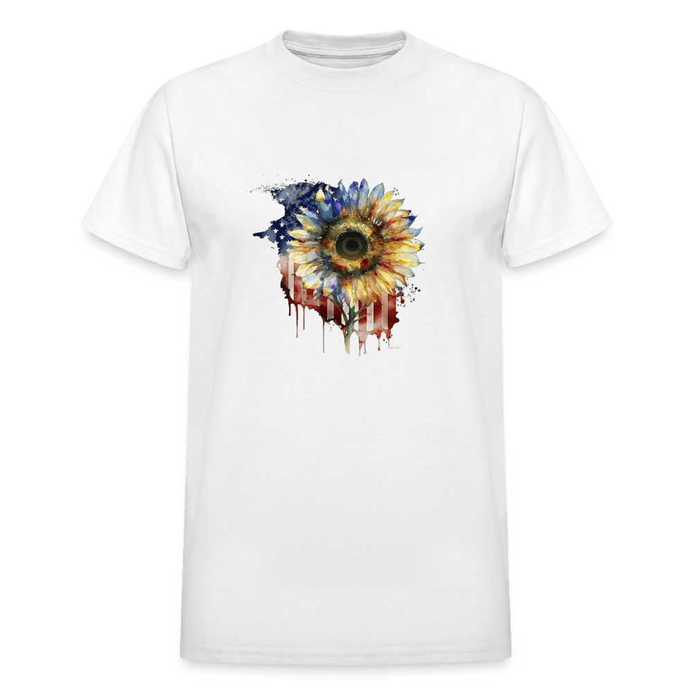 American Sunflower - Gildan Ultra Cotton Adult T-Shirt - abrandilion