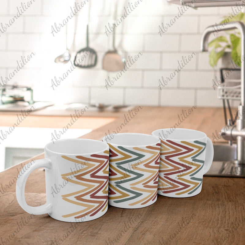 Boho Arrow Coffee Cup | White Mug | 22oz - abrandilion