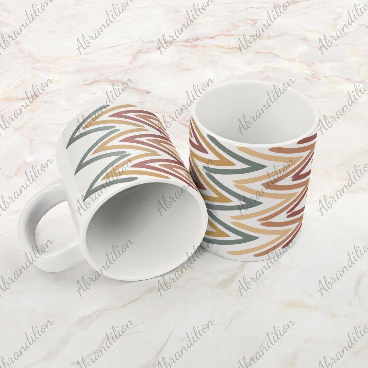 Boho Arrow Coffee Cup | White Mug | 22oz - abrandilion