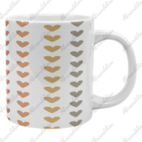 Boho Hearts Coffee Cup | Large Mug - abrandilion