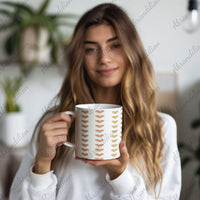 Boho Hearts Coffee Cup | Large Mug - abrandilion