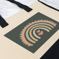 Boho Rainbow - Cotton Tote Bag - abrandilion
