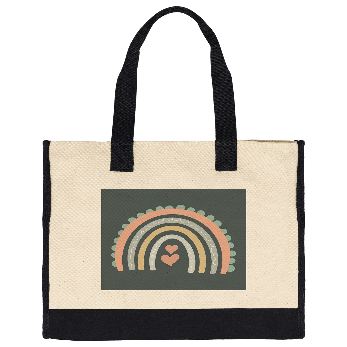 Boho Rainbow - Cotton Tote Bag - abrandilion