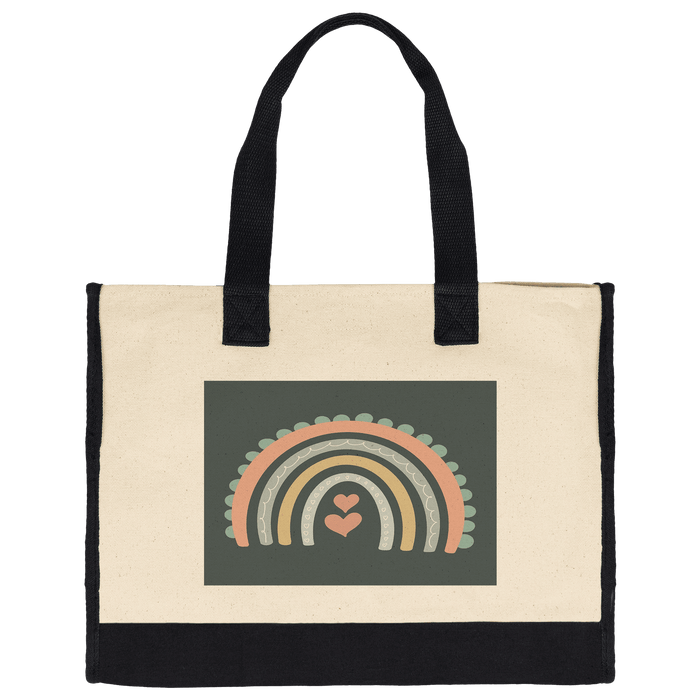 Boho Rainbow - Cotton Tote Bag - abrandilion