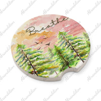 Breathe Car Coasters | Set of 2 - abrandilion