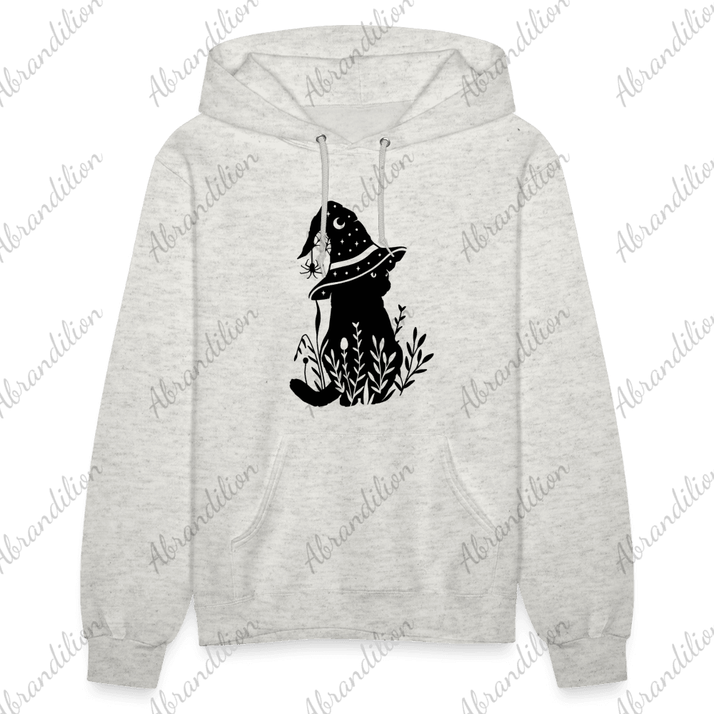 Cat With Witch Hat Women's Hoodie - abrandilion